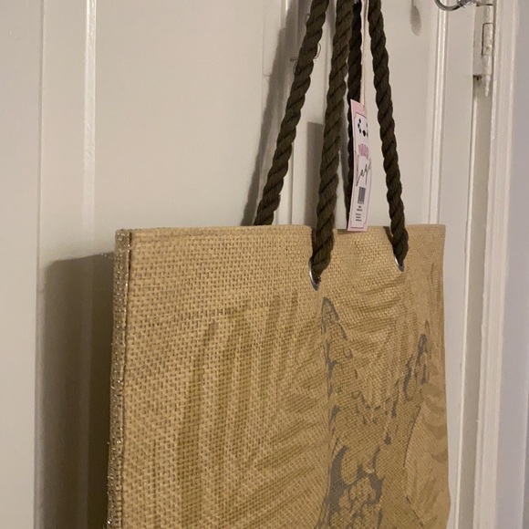 NWT Paradise Bags - Tan/Neutral Starfish Shoulder Tote Bag - Beach/Vacation Bag - Picture 4 of 9
